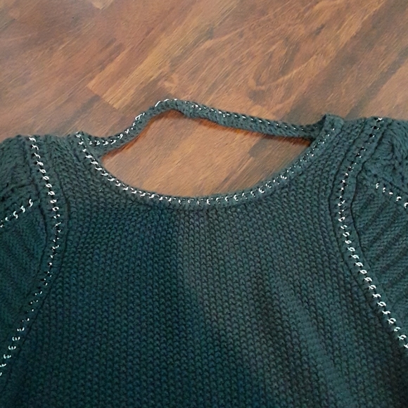 Cropped Rebecca Taylor charcoal sweater - Picture 3 of 5
